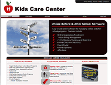 Tablet Screenshot of kidscarecenter.com